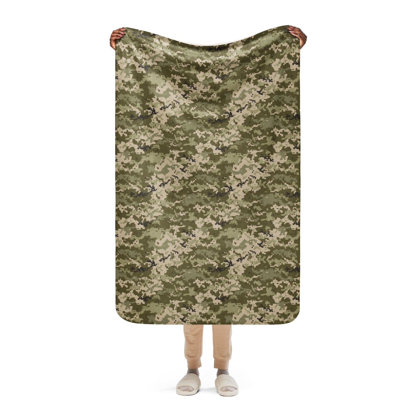 Ukrainian MM14 CAMO Sherpa blanket - 37″×57″ - Blankets