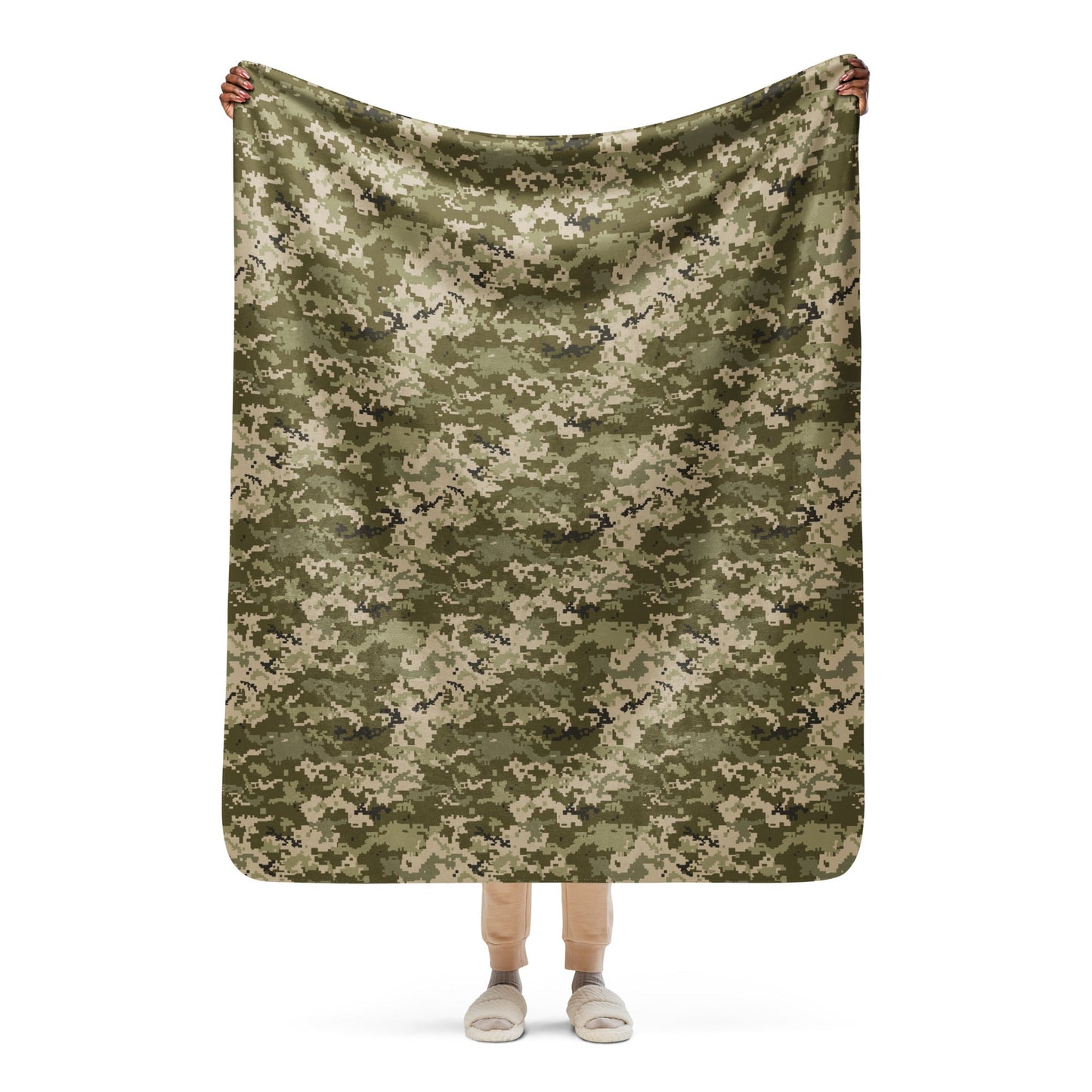 Ukrainian MM14 CAMO Sherpa blanket - 50″×60″ - Blankets