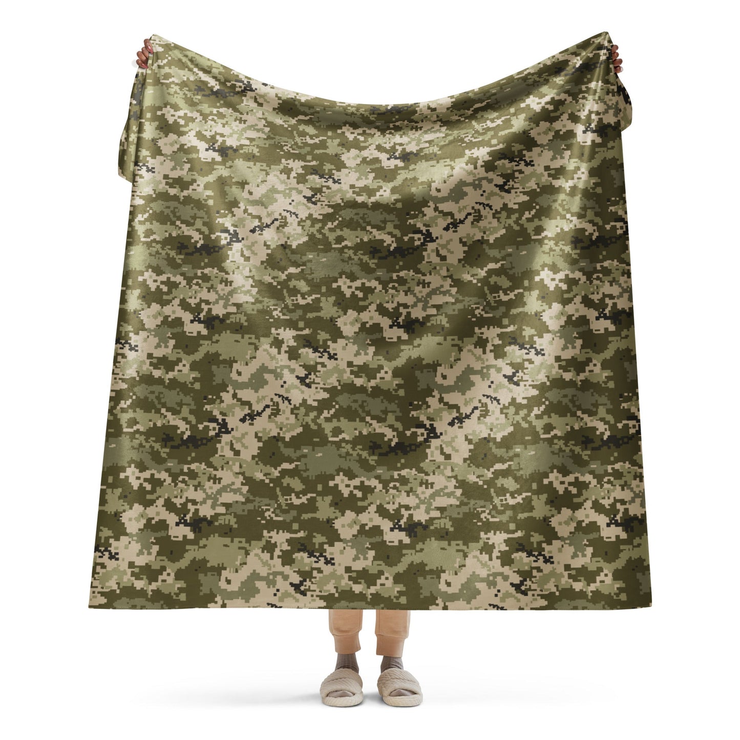 Ukrainian MM14 CAMO Sherpa blanket - 60″×80″ - Blankets