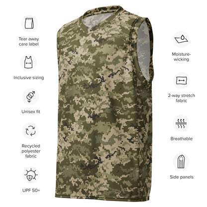 Ukrainian MM14 CAMO unisex basketball jersey Basketball Jerseys