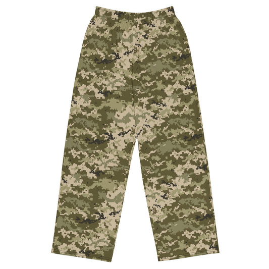 Ukrainian MM14 CAMO unisex wide leg pants 2XS Wide Pants