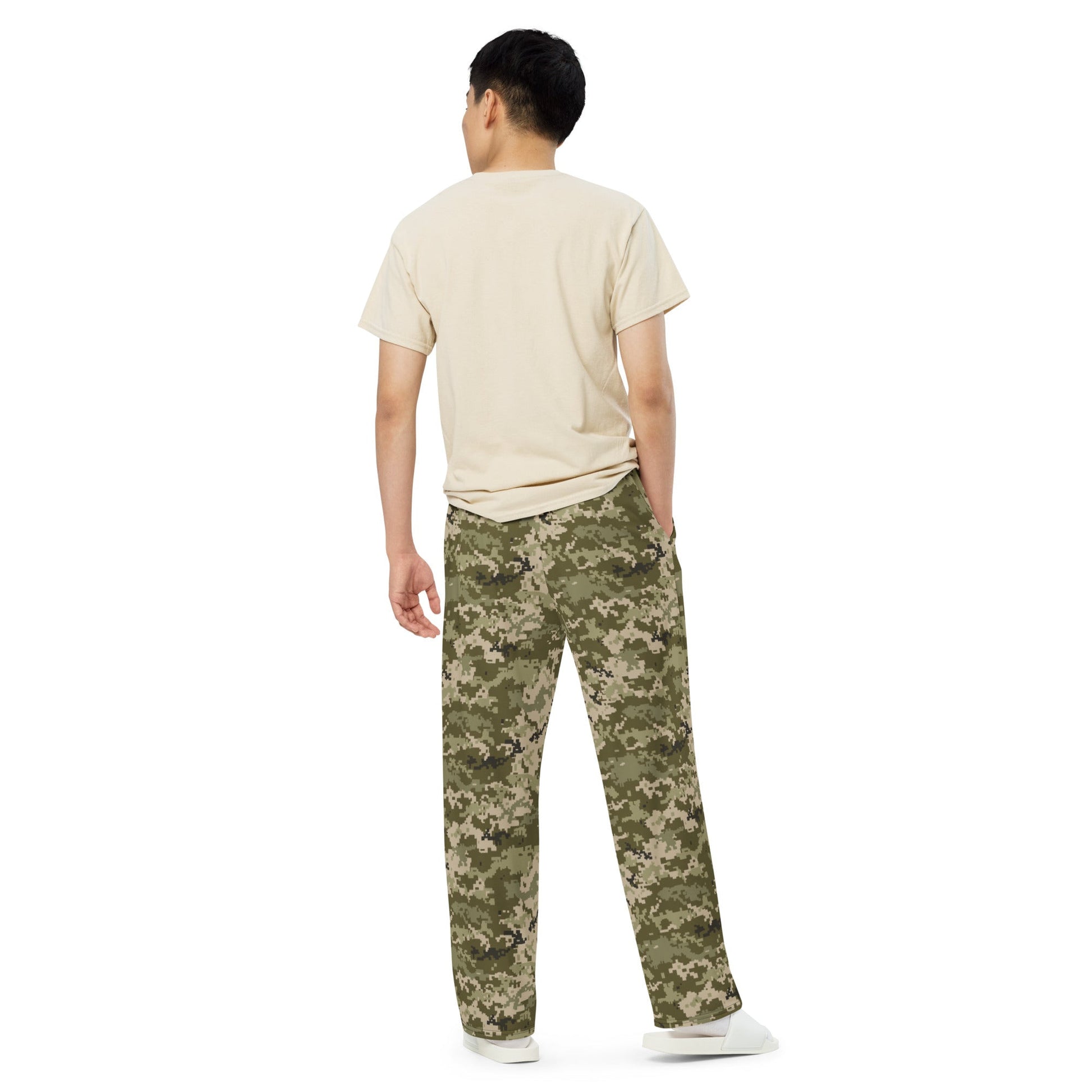 Ukrainian MM14 CAMO unisex wide leg pants Wide Pants
