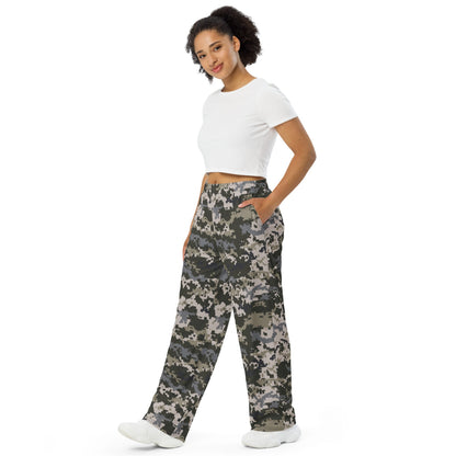 Ukrainian MM14 CAMO unisex wide-leg pants - Unisex Wide-Leg Pants