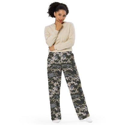 Ukrainian MM14 CAMO unisex wide-leg pants - Unisex Wide-Leg Pants