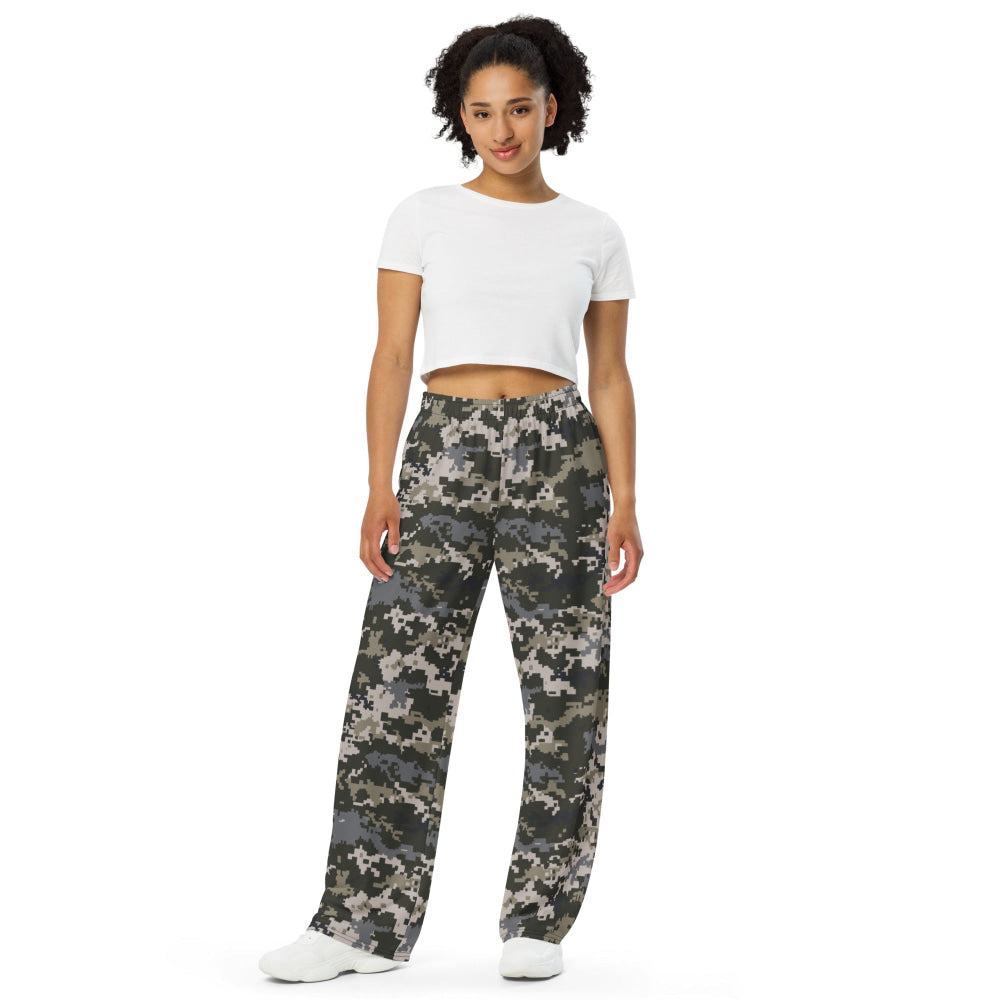 Ukrainian MM14 CAMO unisex wide-leg pants - Unisex Wide-Leg Pants