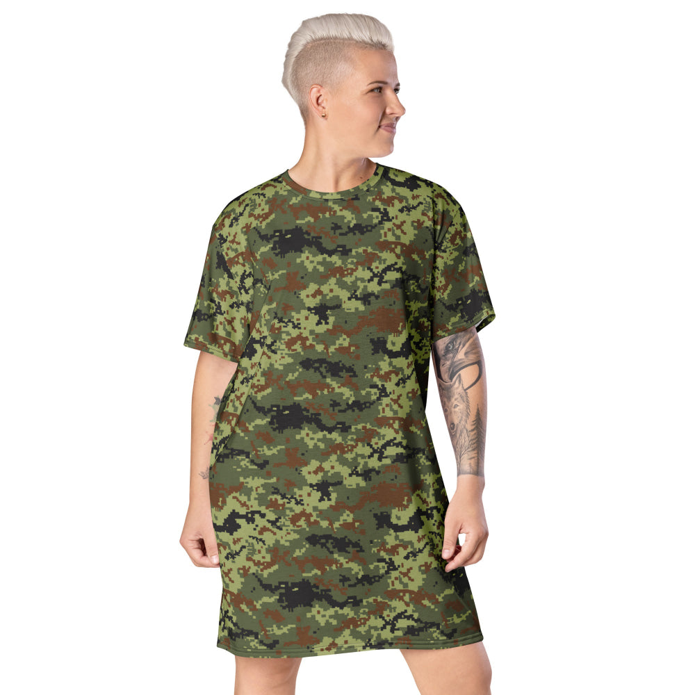 Ukrainian MM14 Woodland CAMO T-shirt dress - 2XS - Womens T-Shirt Dress