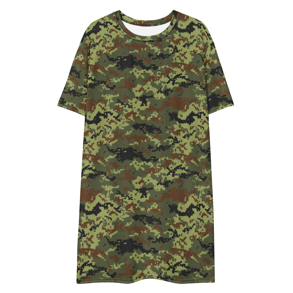 Ukrainian MM14 Woodland CAMO T-shirt dress - Womens T-Shirt Dress