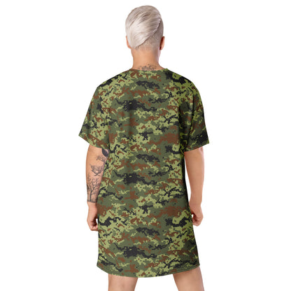 Ukrainian MM14 Woodland CAMO T-shirt dress - Womens T-Shirt Dress