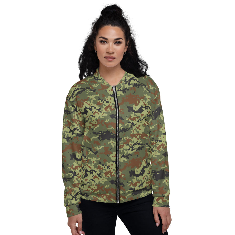 Ukrainian MM14 Woodland CAMO Unisex Bomber Jacket