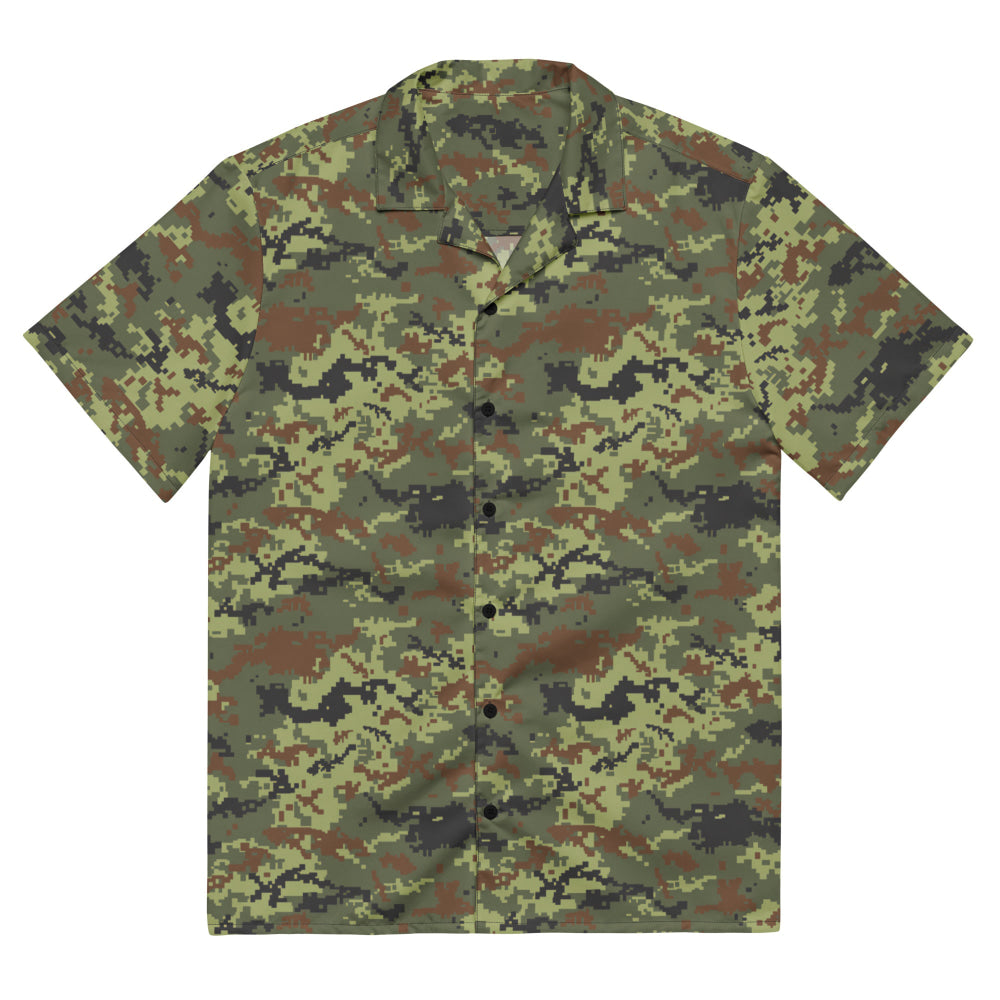 Ukrainian MM14 Woodland CAMO Unisex button shirt - 2XS - Button Shirt