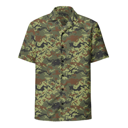 Ukrainian MM14 Woodland CAMO Unisex button shirt - Button Shirt