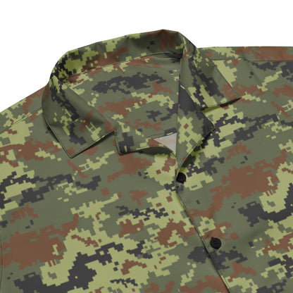 Ukrainian MM14 Woodland CAMO Unisex button shirt - Button Shirt