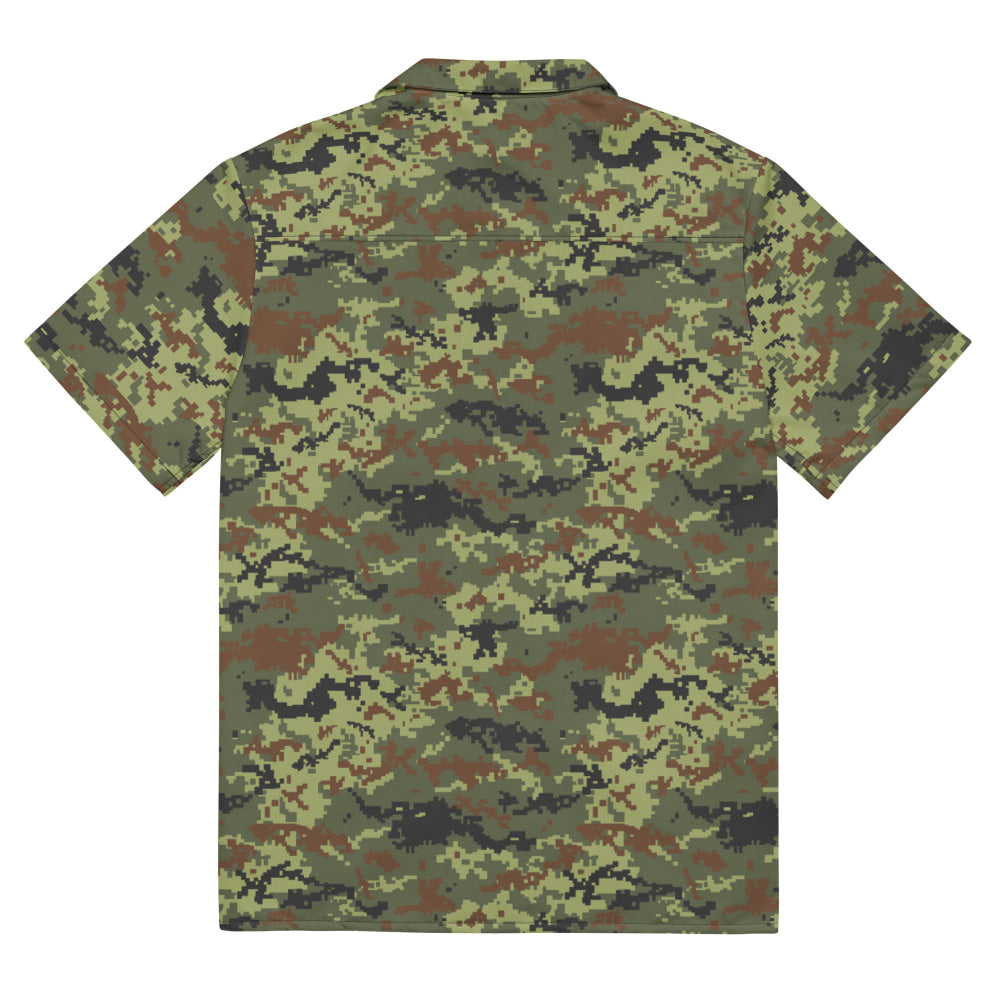 Ukrainian MM14 Woodland CAMO Unisex button shirt - Button Shirt