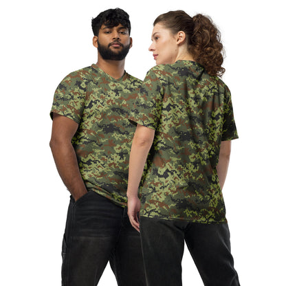 Ukrainian MM14 Woodland CAMO unisex sports jersey - 2XS - Unisex Sports Jersey