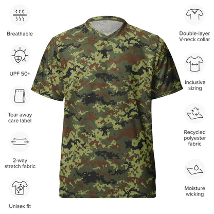 Ukrainian MM14 Woodland CAMO unisex sports jersey - Unisex Sports Jersey