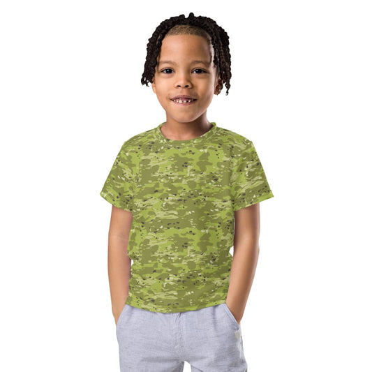 Ukrainian Naval Special Operations Zhaba Polyova CAMO Kids crew neck t-shirt - 2T - Crew Neck T-shirt