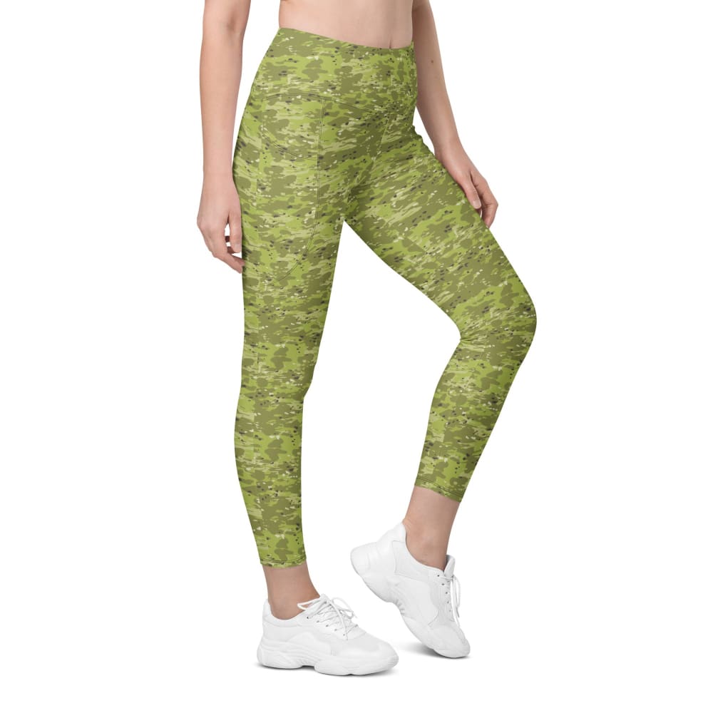 Ukrainian Naval Special Operations Zhaba Polyova CAMO Leggings with pockets - 2XS