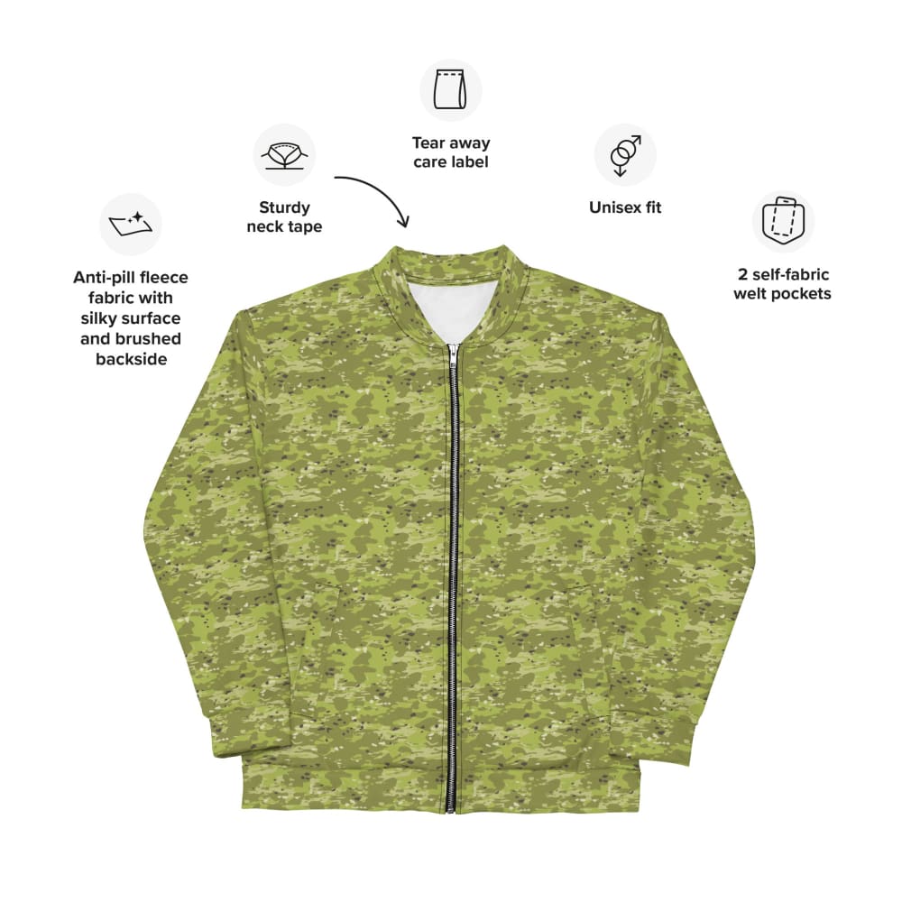 Ukrainian Naval Special Operations Zhaba Polyova CAMO Unisex Bomber Jacket