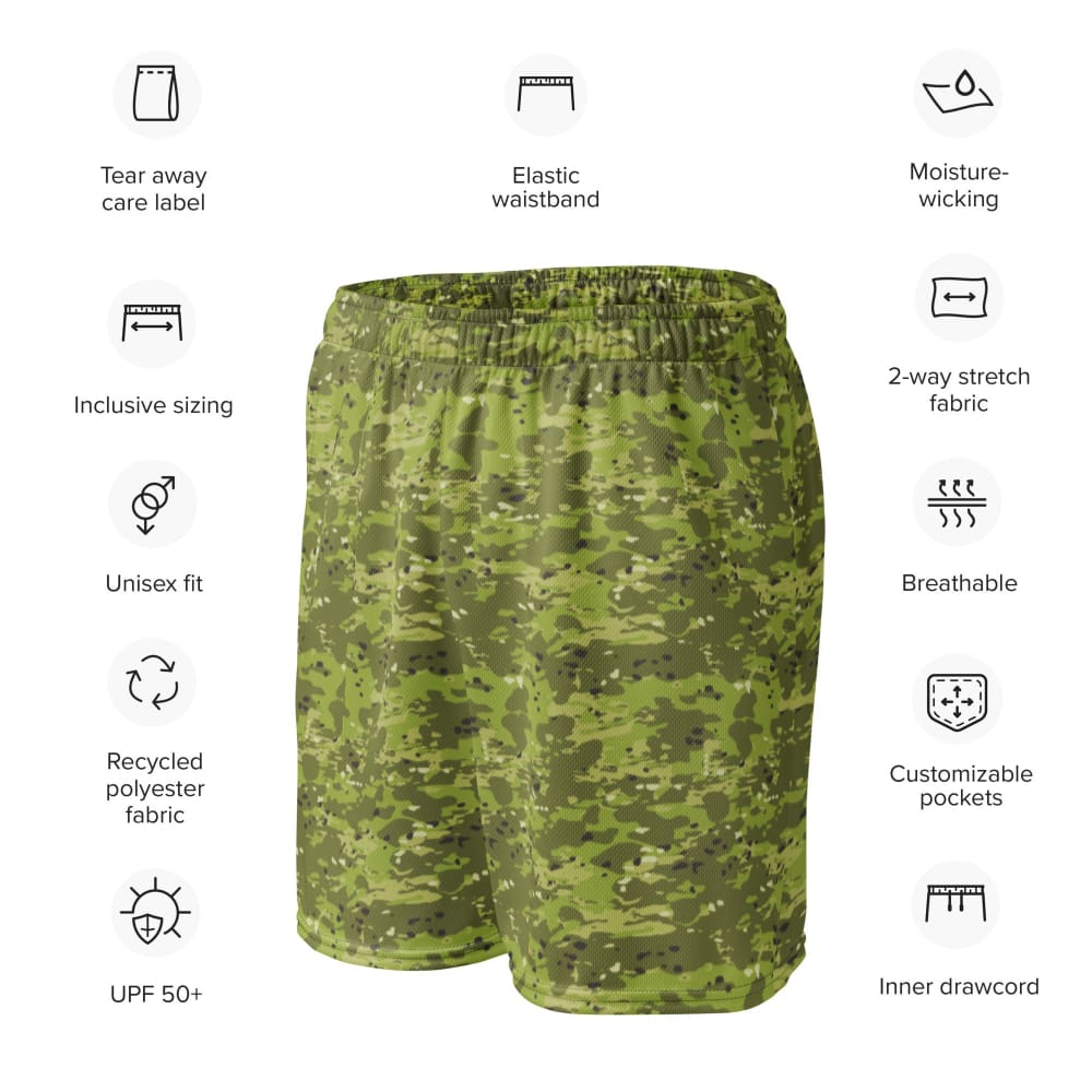 Ukrainian Naval Special Operations Zhaba Polyova CAMO Unisex mesh shorts