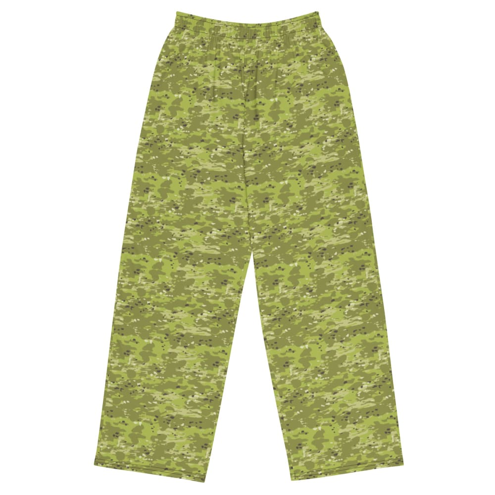 Ukrainian Naval Special Operations Zhaba Polyova CAMO unisex wide-leg pants - 2XS