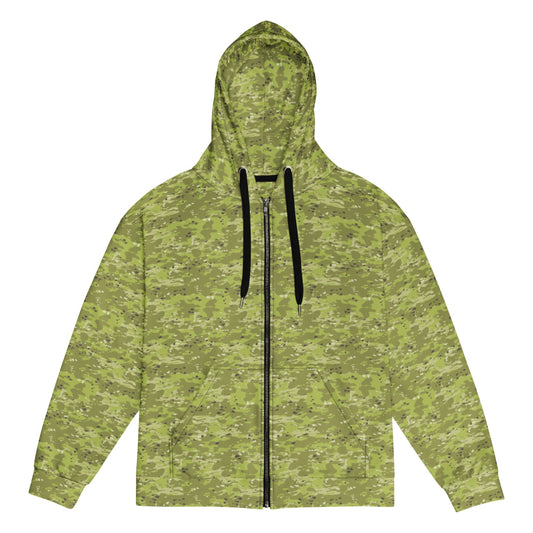 Ukrainian Naval Special Operations Zhaba Polyova CAMO Unisex zip hoodie - Zip Hoodie