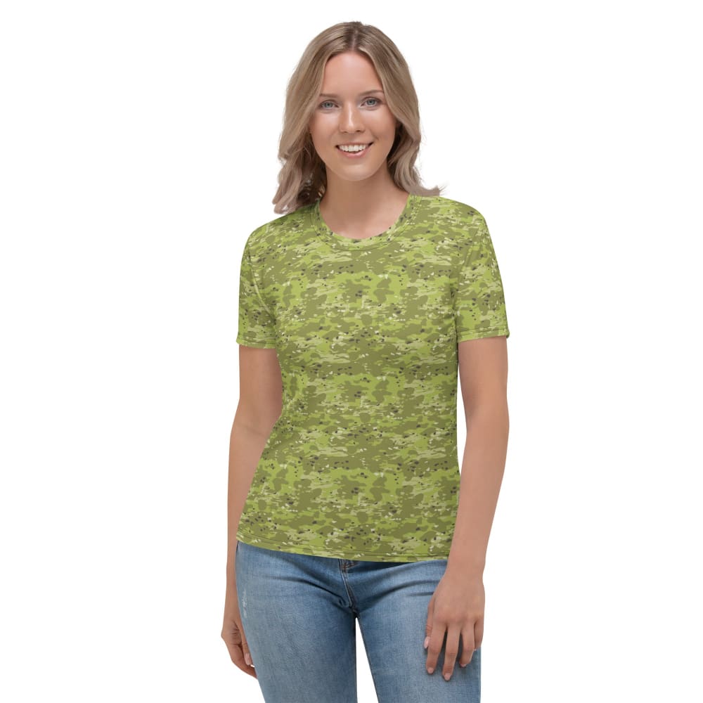 Ukrainian Naval Special Operations Zhaba Polyova CAMO Women’s T-shirt - XS