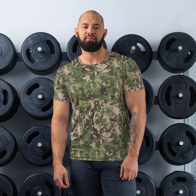 Digital Predator Ukrainian CAMO Mens Athletic T-Shirt - XS - Shirt