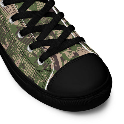 Ukrainian Predator CAMO Men’s high top canvas shoes - Mens High Top Canvas Shoes