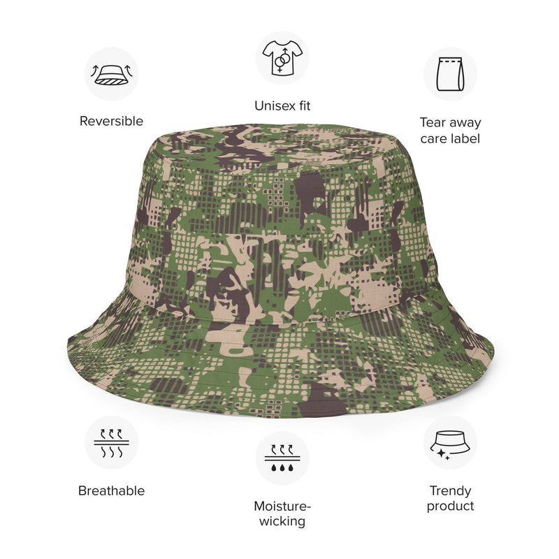 Digital Predator Ukrainian CAMO Reversible Bucket Hat - Head
