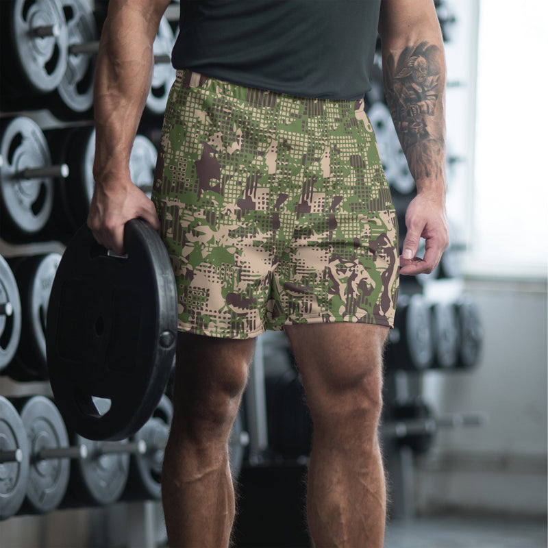Digital Predator Ukrainian CAMO Unisex Athletic Long Shorts - XS
