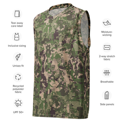 Ukrainian Predator CAMO unisex basketball jersey - Basketball Jerseys