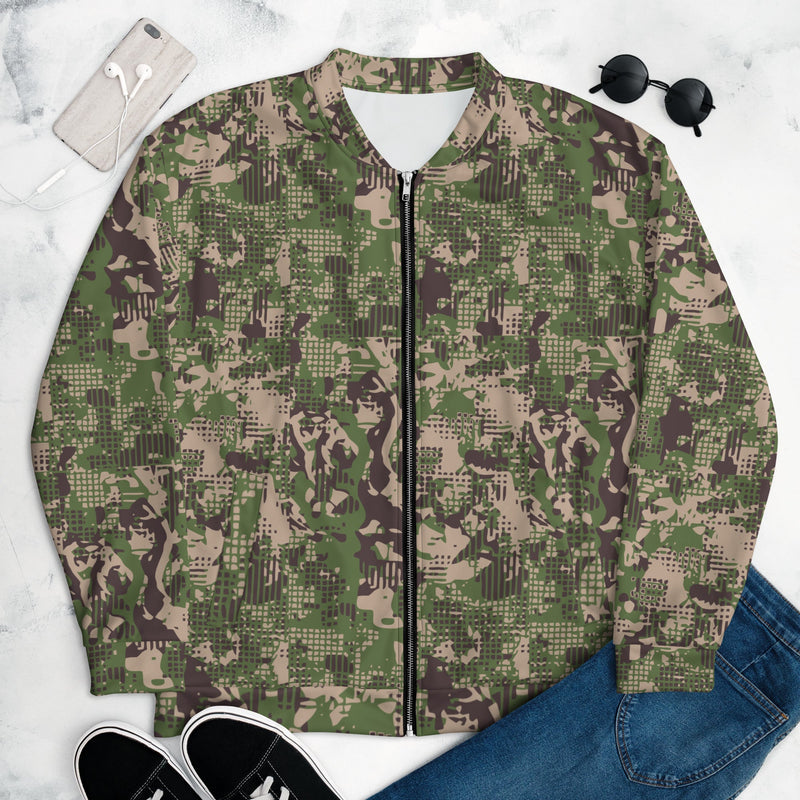 Digital Predator Ukrainian CAMO Unisex Bomber Jacket - XS