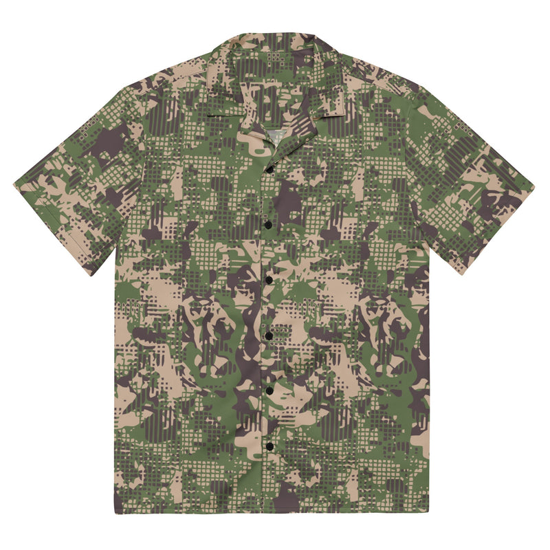 Digital Predator Ukrainian CAMO Unisex Short-Sleeve Button Shirt - 2XS - Button-Up