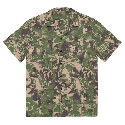 Digital Predator Ukrainian CAMO Unisex Short-Sleeve Button Shirt - 2XS - Button-Up