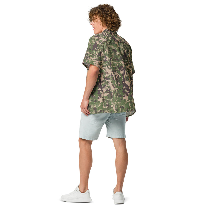 Digital Predator Ukrainian CAMO Unisex Short-Sleeve Button Shirt - Button-Up
