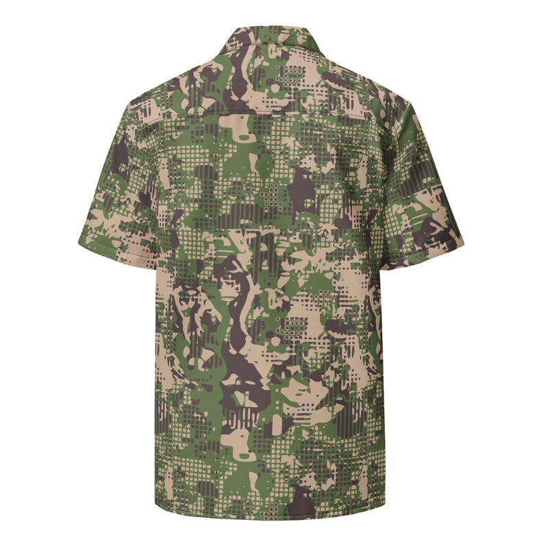 Digital Predator Ukrainian CAMO Unisex Short-Sleeve Button Shirt - Button-Up