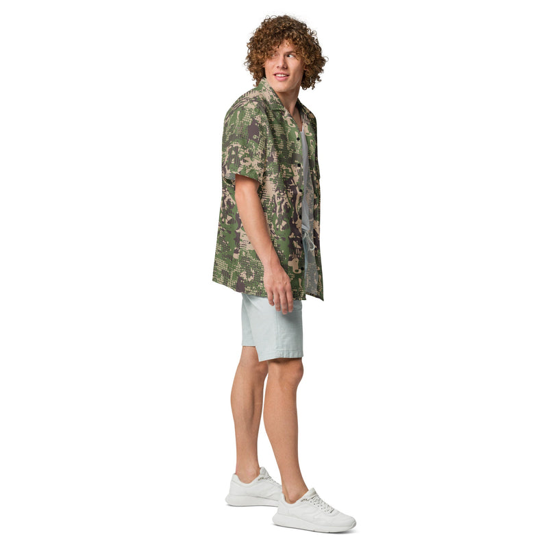 Digital Predator Ukrainian CAMO Unisex Short-Sleeve Button Shirt - Button-Up