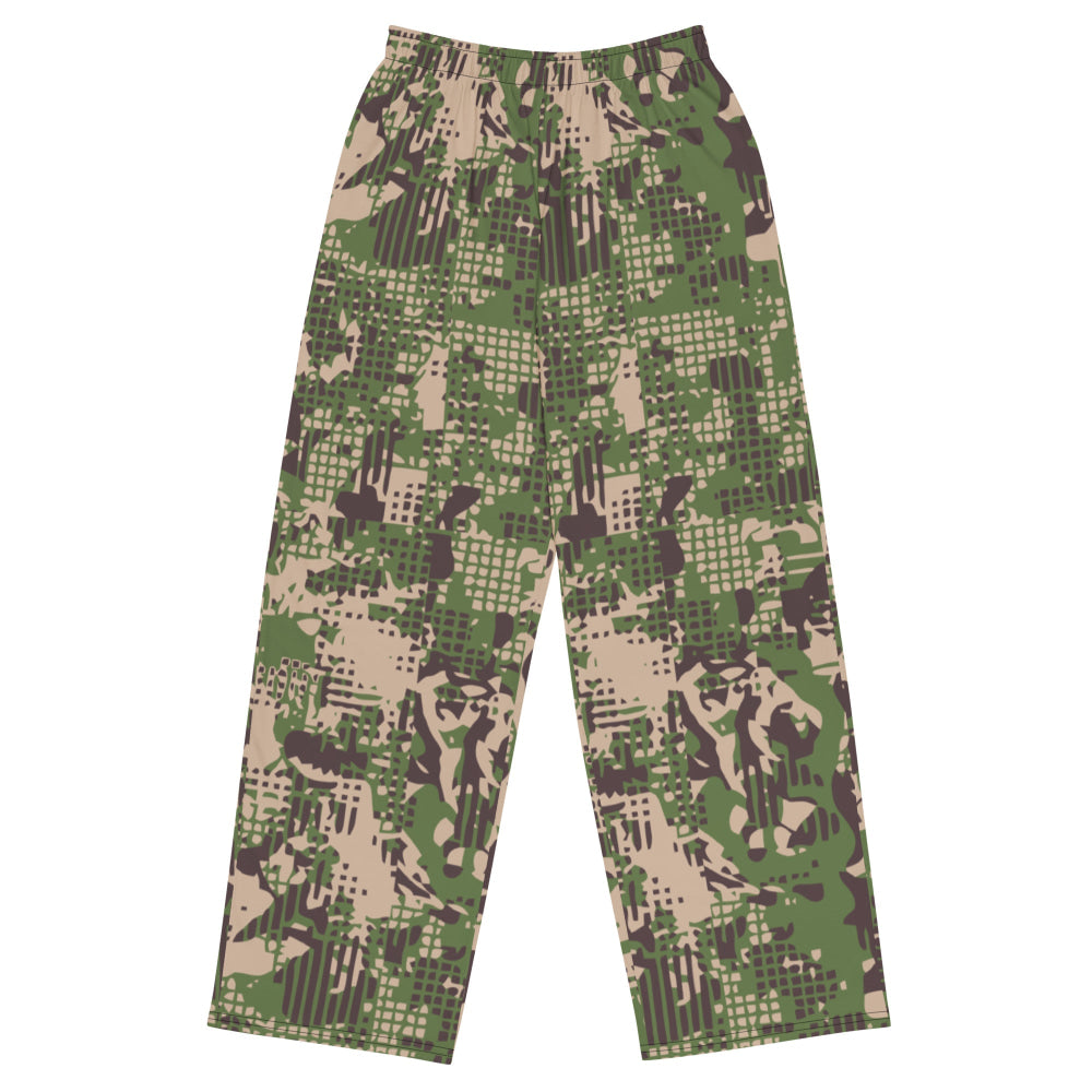 Ukrainian Predator CAMO unisex wide-leg pants - 2XS - Unisex Wide-Leg Pants