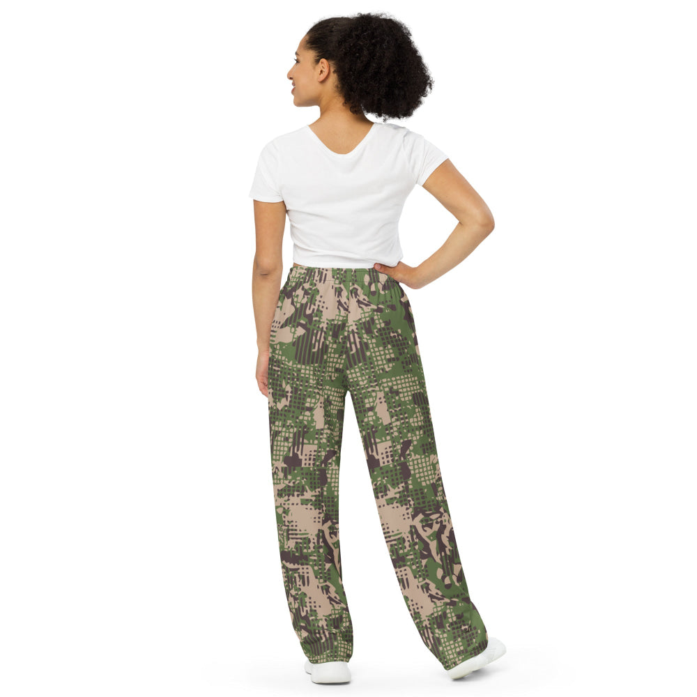 Ukrainian Predator CAMO unisex wide-leg pants - Unisex Wide-Leg Pants