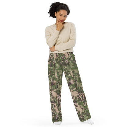 Ukrainian Predator CAMO unisex wide-leg pants - Unisex Wide-Leg Pants