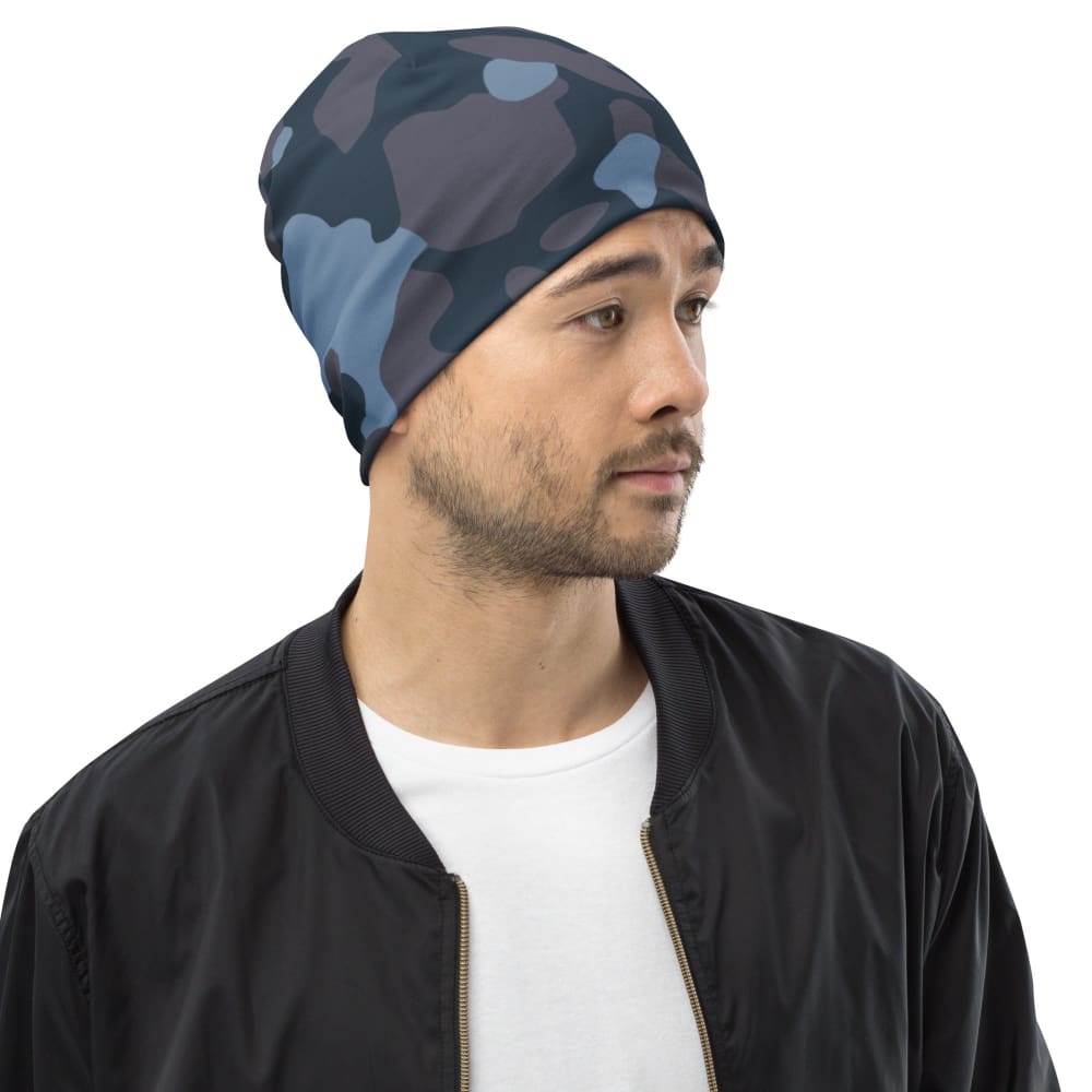 Ukrainian Special Police Dubok Amoeba Blue Urban CAMO Beanie - Beanie