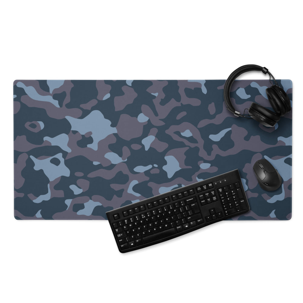 Ukrainian Special Police Dubok Amoeba Blue Urban CAMO Gaming mouse pad - 36″×18″ - Mouse Pad