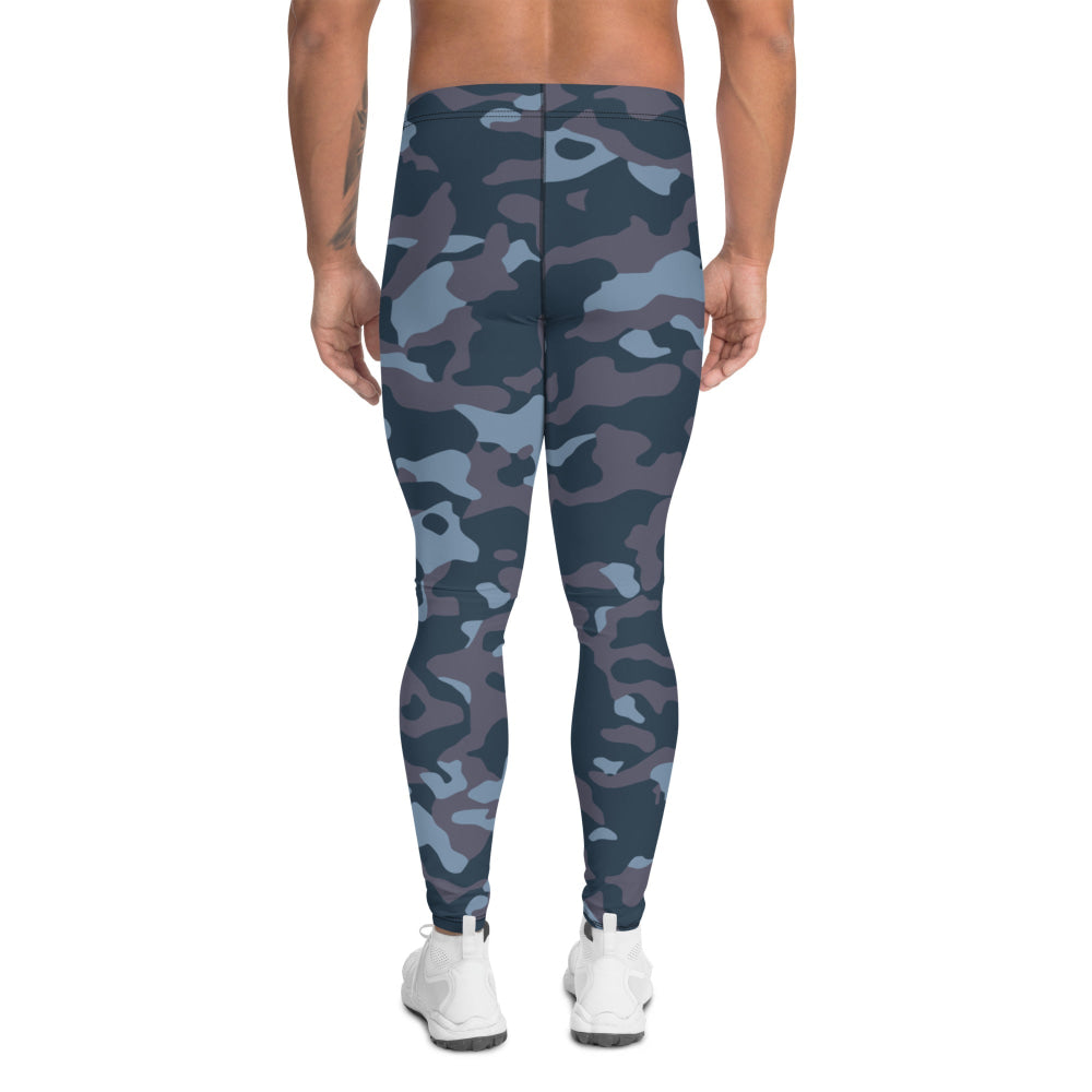 Ukrainian Special Police Dubok Amoeba Blue Urban CAMO Men’s Leggings - Mens