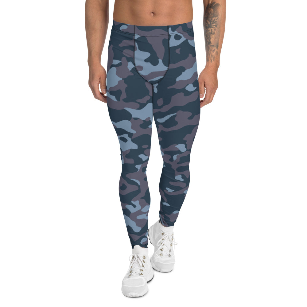 Ukrainian Special Police Dubok Amoeba Blue Urban CAMO Men’s Leggings - XS - Mens