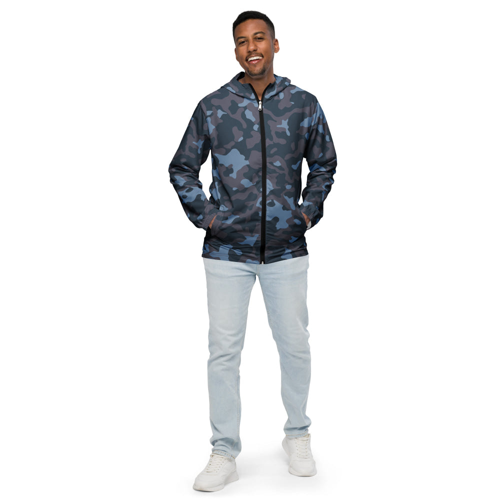 Ukrainian Special Police Dubok Amoeba Blue Urban CAMO Men’s windbreaker - Mens Windbreaker