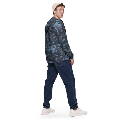 Ukrainian Special Police Dubok Amoeba Blue Urban CAMO Men’s windbreaker - Mens Windbreaker