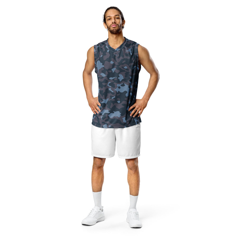 Ukrainian Special Police Dubok Amoeba Blue Urban CAMO unisex basketball jersey - Unisex Basketball Jersey