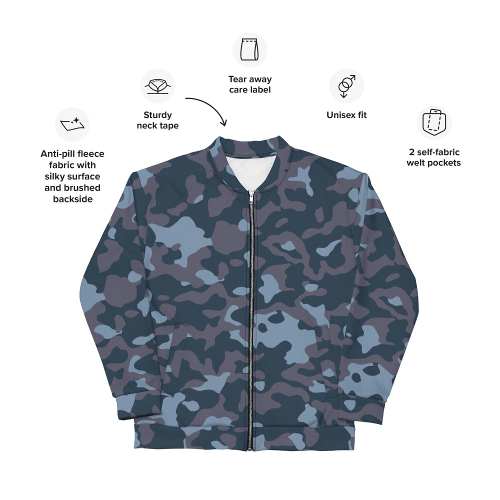 Ukrainian Special Police Dubok Amoeba Blue Urban CAMO Unisex Bomber Jacket