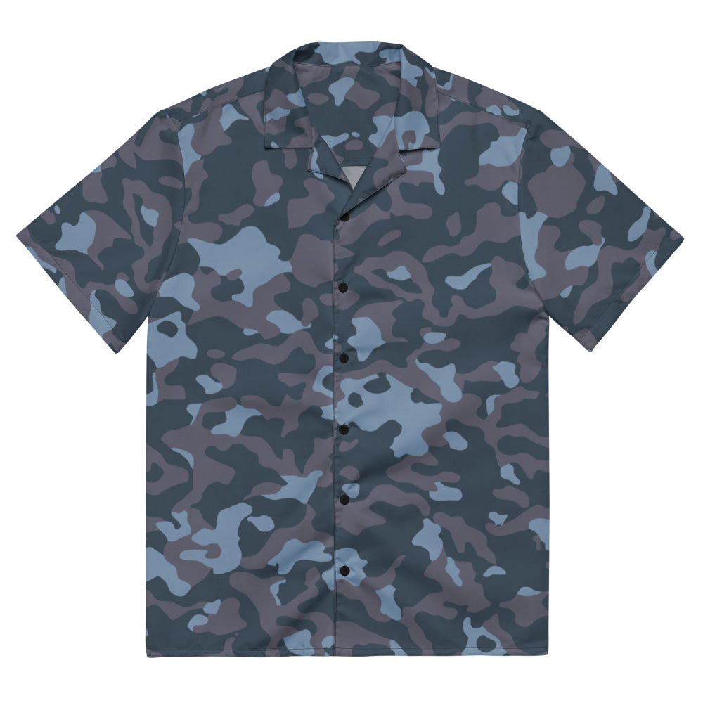 Ukrainian Special Police Dubok Amoeba Blue Urban CAMO Unisex button shirt - 2XS - Button Shirt