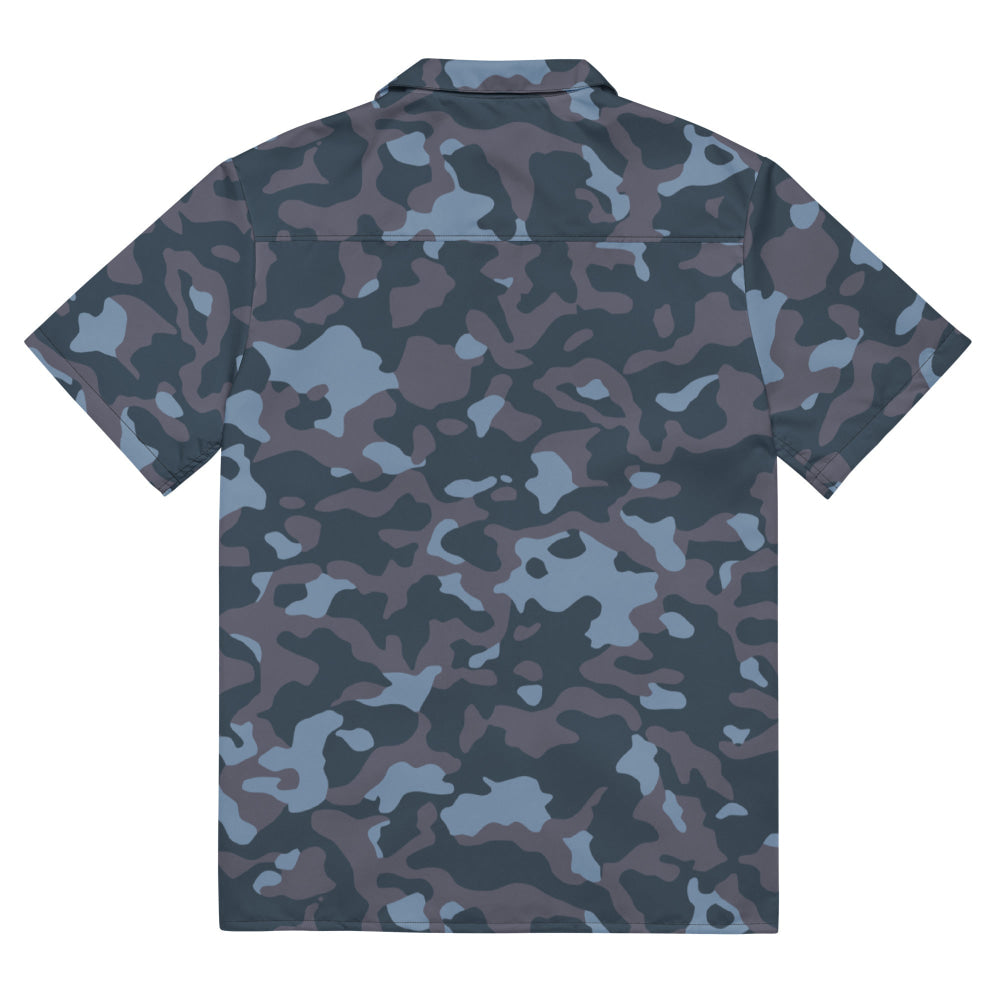 Ukrainian Special Police Dubok Amoeba Blue Urban CAMO Unisex button shirt - Button Shirt